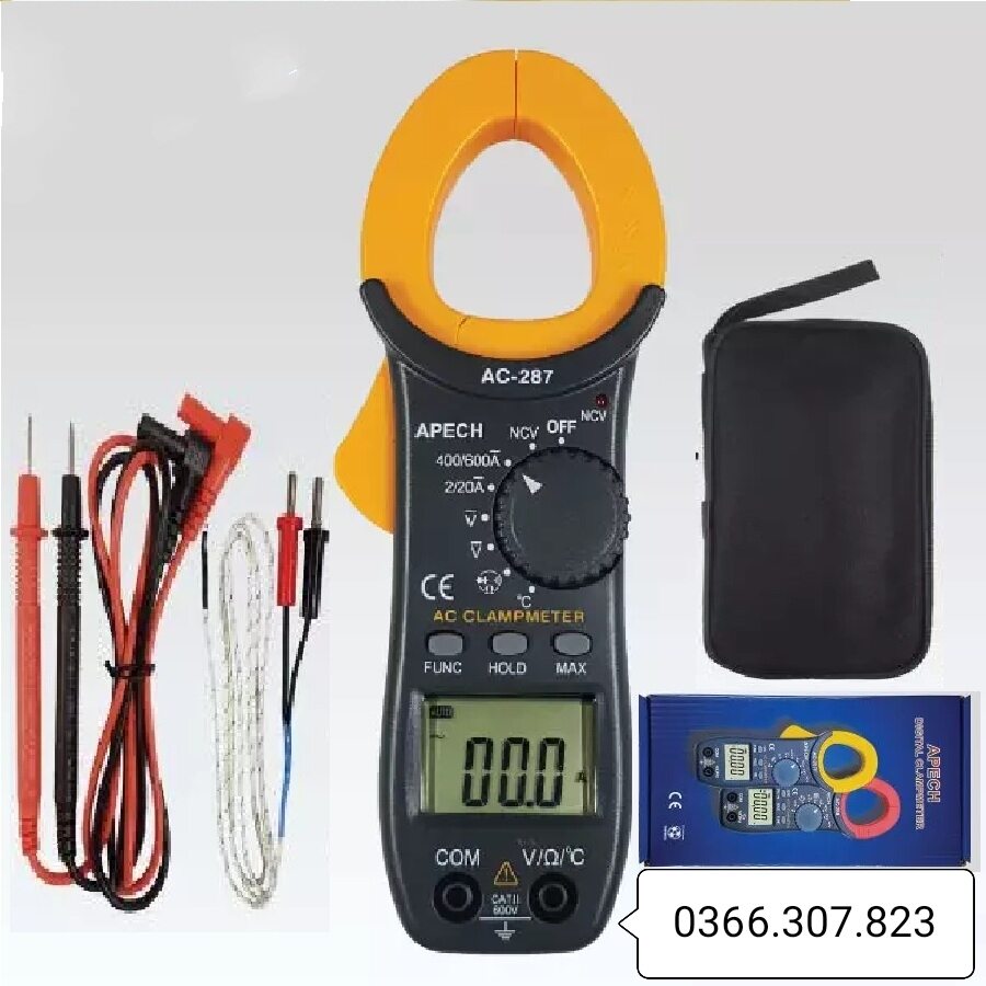 [HCM]Ampe kẹp dòng AC Apech AC-287
