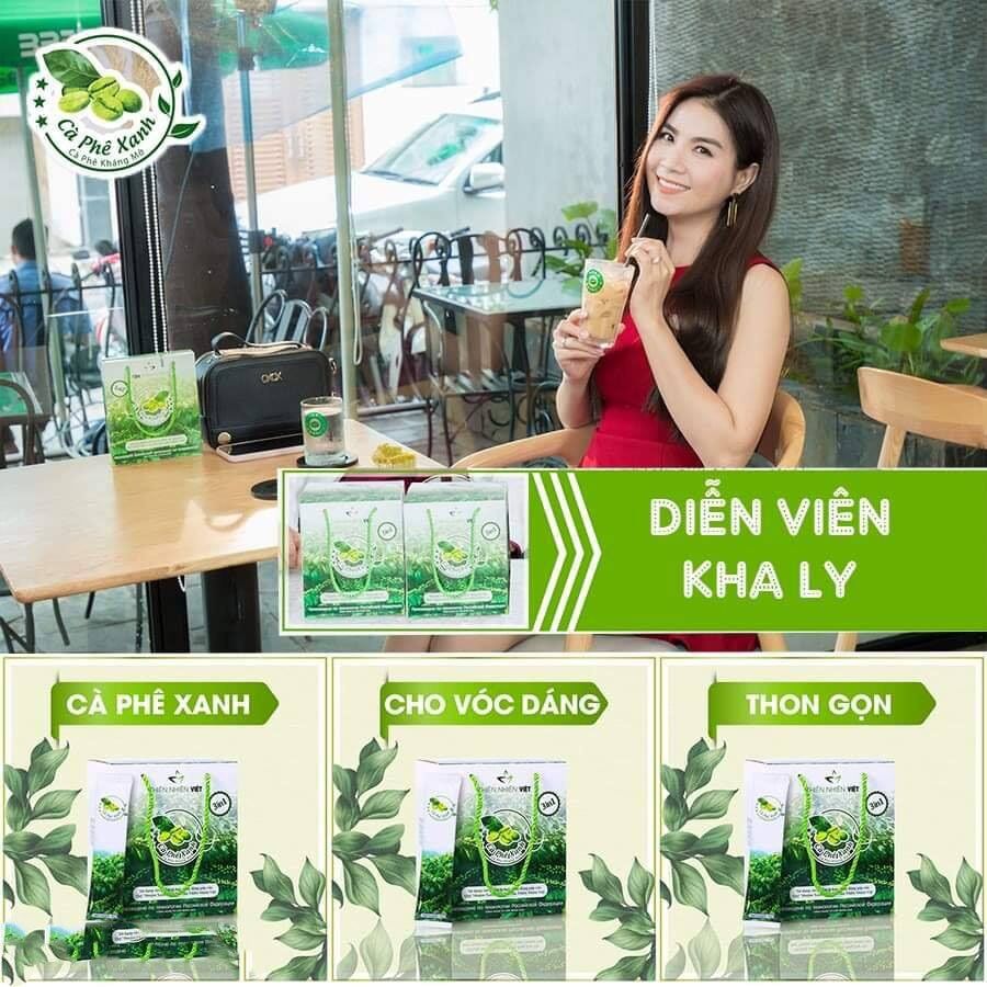 [ Chính Hãng Hộp 10 Gói ]Cà Phê Xanh.Cà Phê Giảm Cân Kháng Mỡ Thiên Nhiên Việt