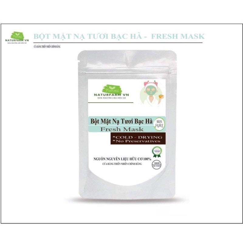 100gr Bột mặt nạ dẻo colagen tinh chất bạc hà cao cấp chuyên dùng trong Spa uy tín ( Mask dẻo chính hãng )
