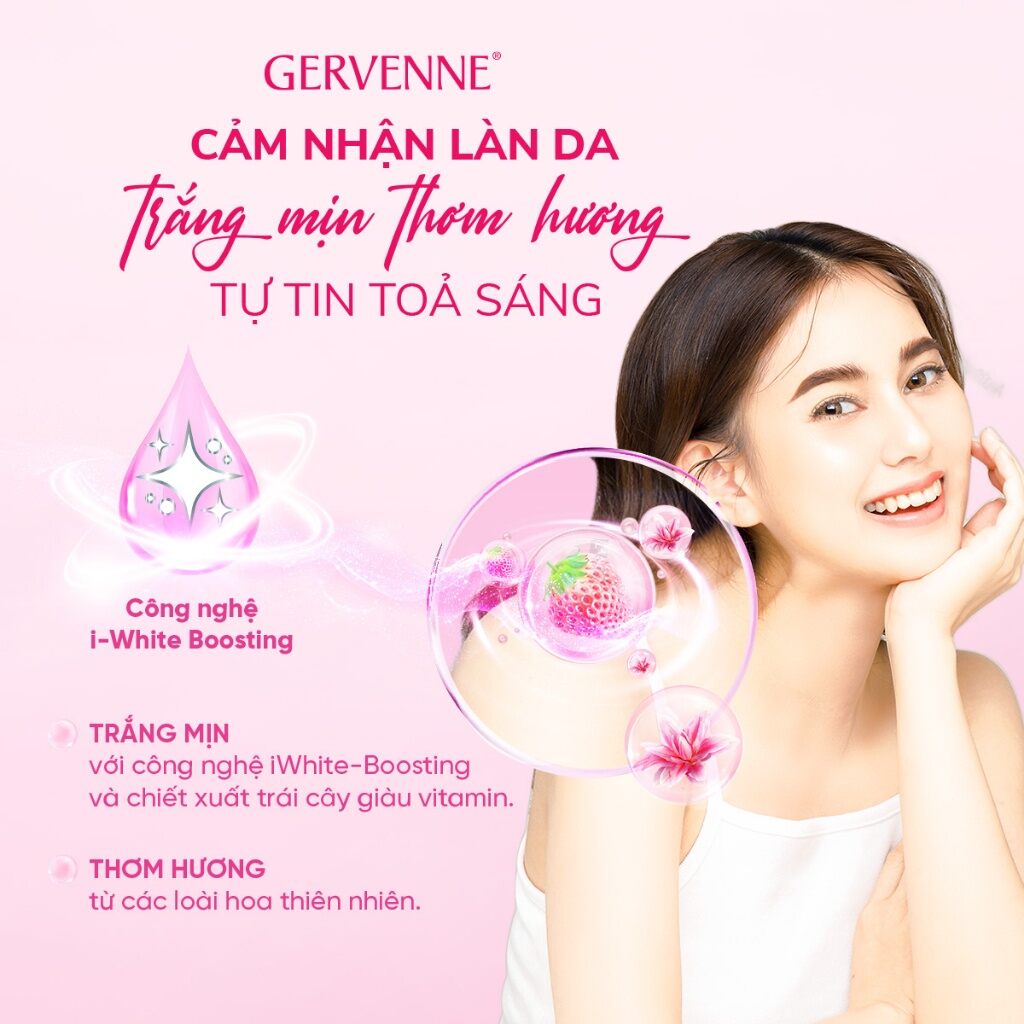 Lăn khử mùi trắng da Gervenne 50ml
