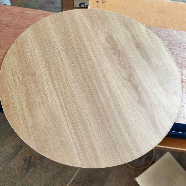 mặt bàn tròn 120cm gỗ mdf chống trầy, trống ẩm. dày 18ly
