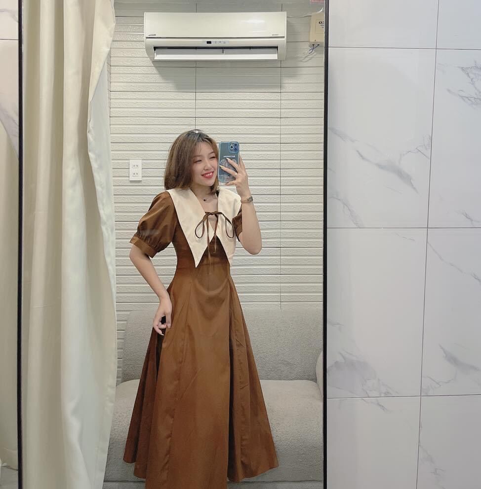 61 - ĐẦM MIDI CỔ PETER CÓ BIGSIZE