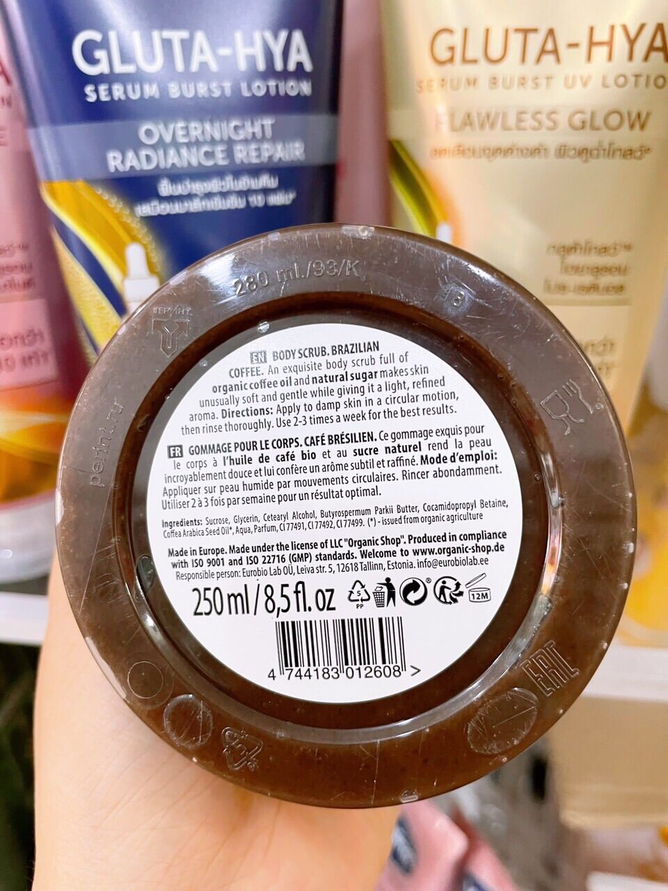 TẨY TẾ BÀO CHẾT CÀ PHÊ OGANIC NGA TOÀN THÂN