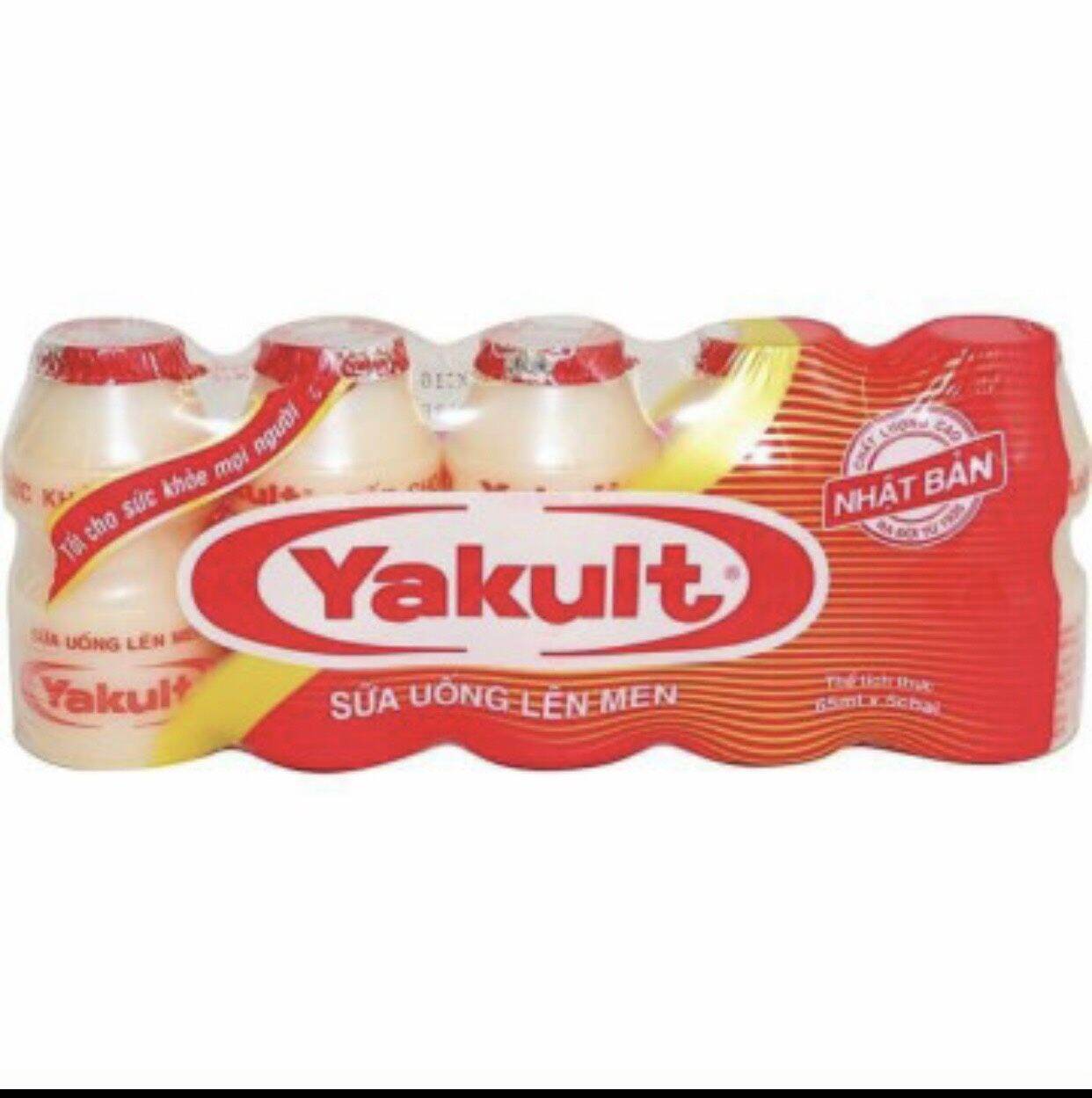 (chỉ giao HCM) YAKULT - Sữa uống lên men của Nhật Bản (date mới) 4lốc×5chai(65ml)