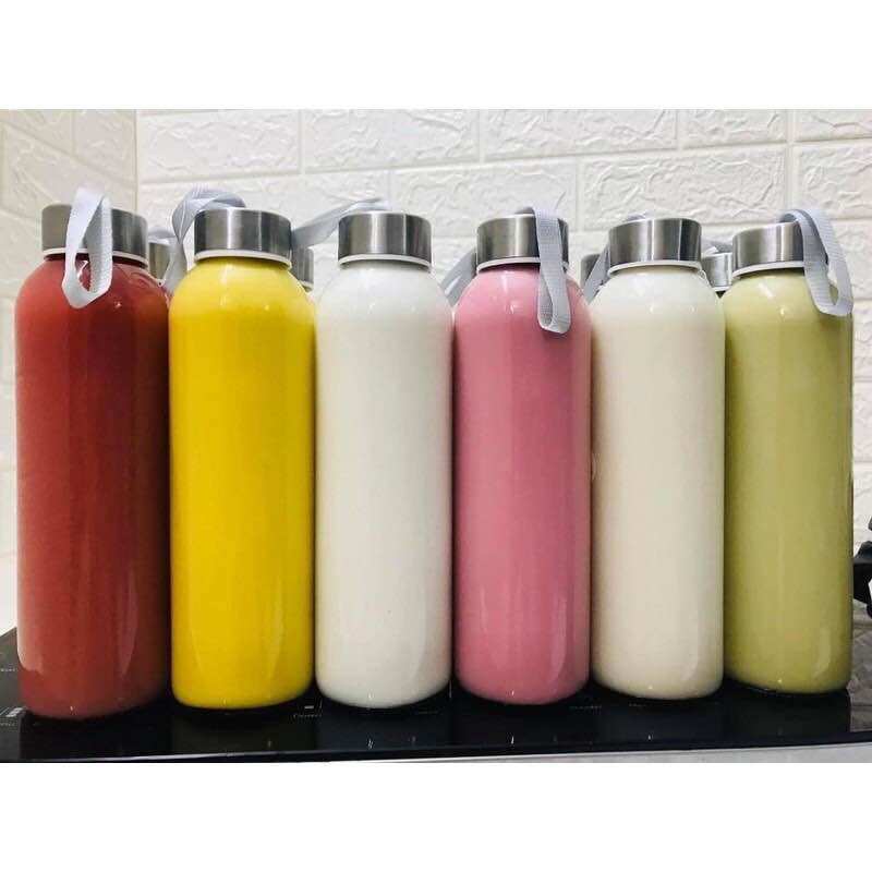 Chai thuỷ tinh 500ml nắp dây dù