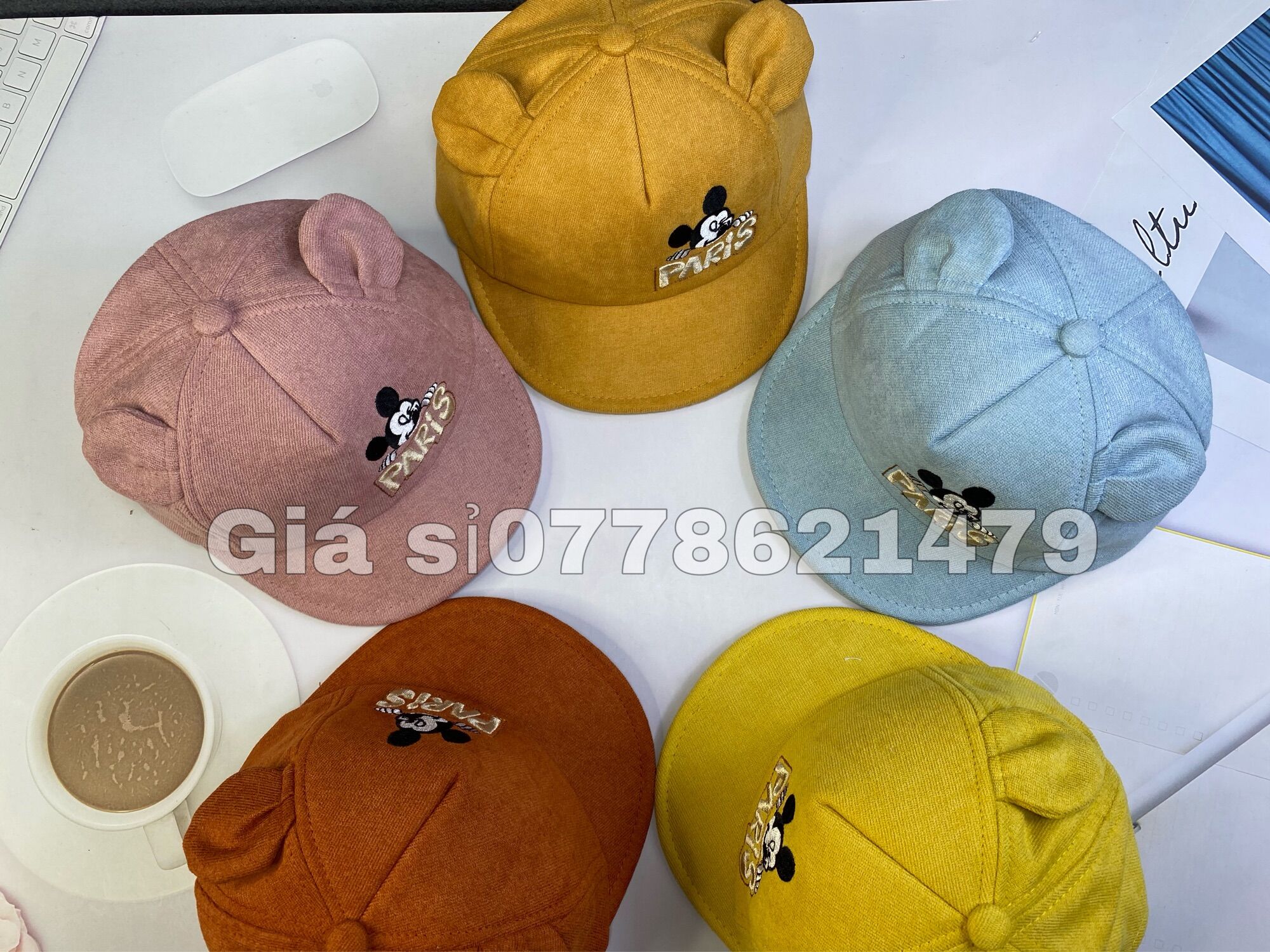 [HCM]Mũ sơ sinh cho bé cực dể thương 6tháng đến đến 2tuổi