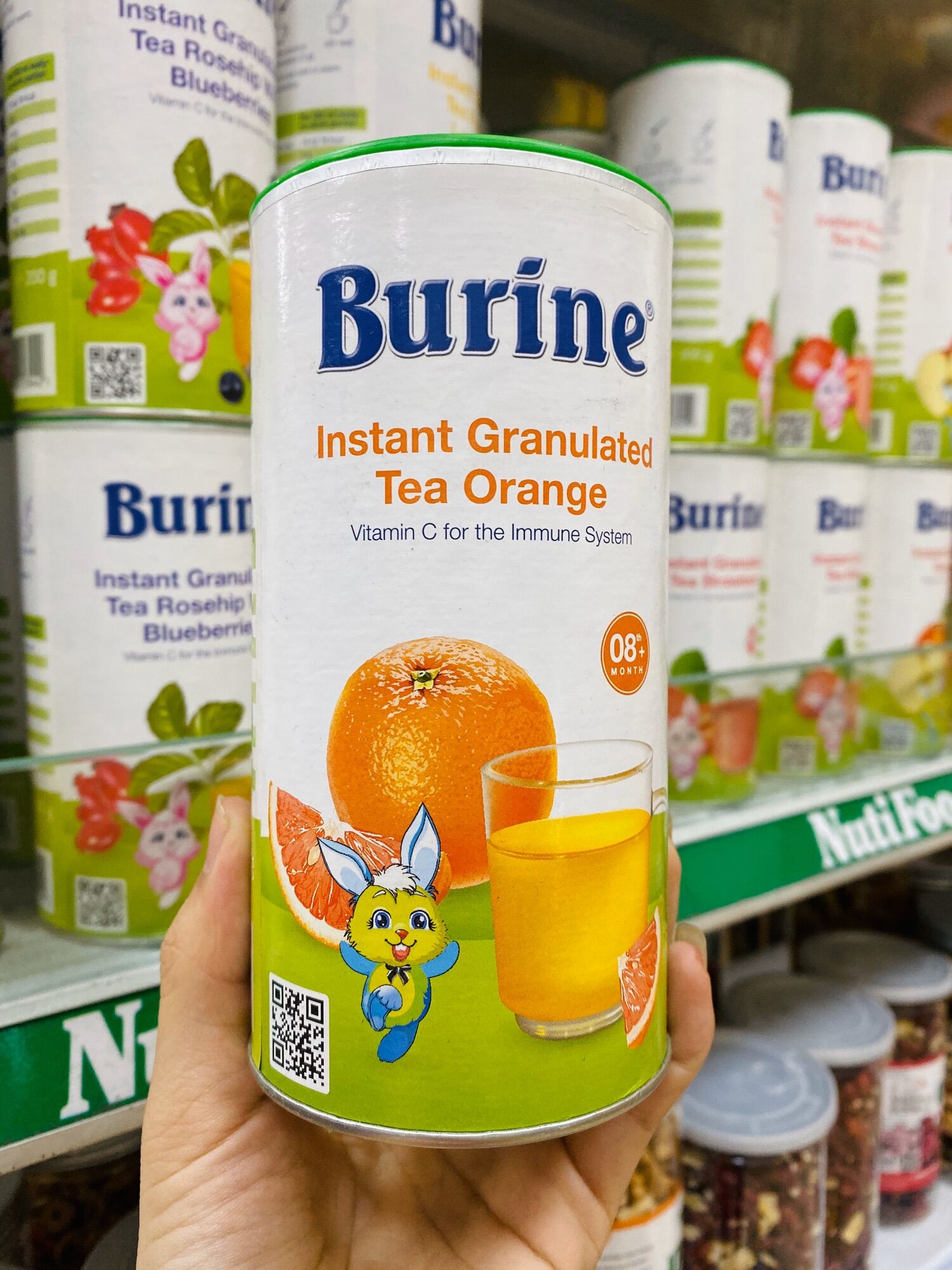 Trà cốm cho bé Burine đủ vị 200g Date 2023