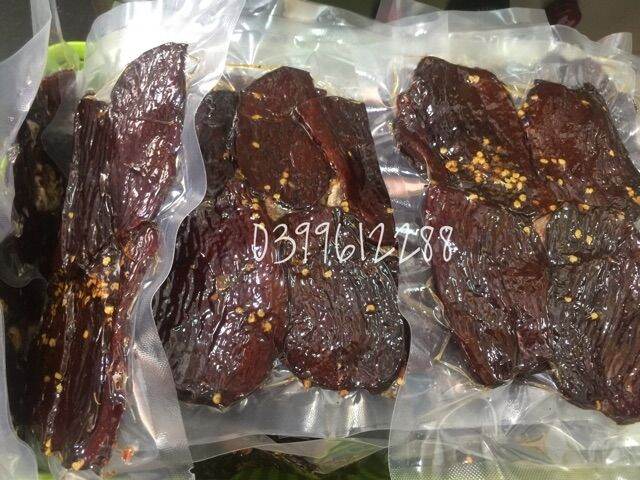 Thịt Bò Khô Ướt Tỏi - Bò Miếng Gói 100g