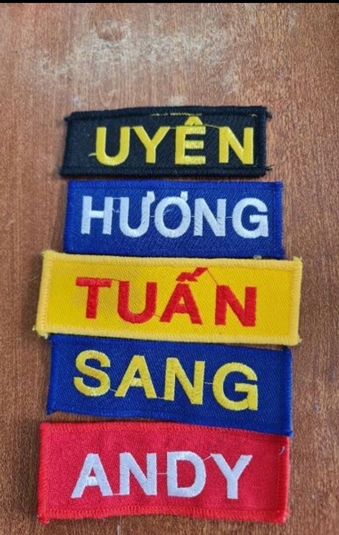 Thêu tên theo yêu cầu các môn võ