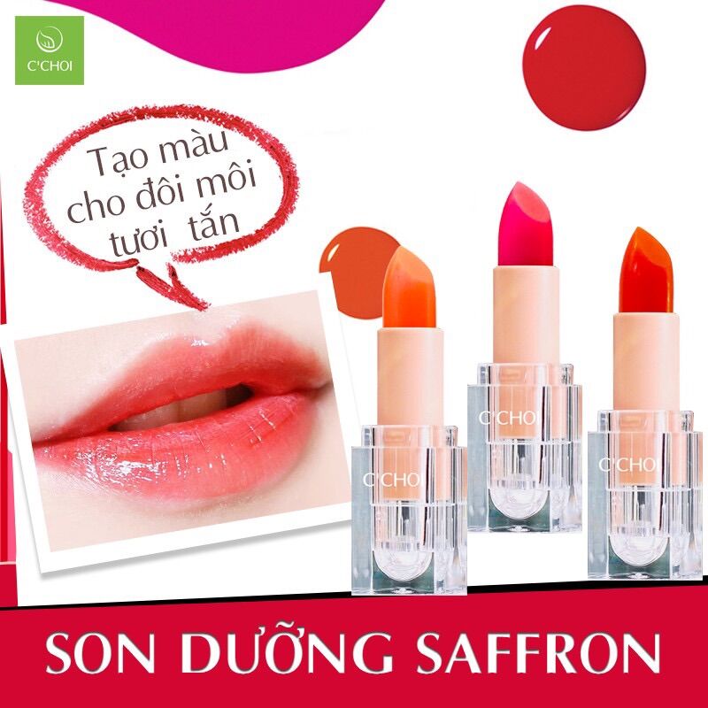Son dưỡng saffron có màu 2in1 - môi căng bóng, màu tươi tắn