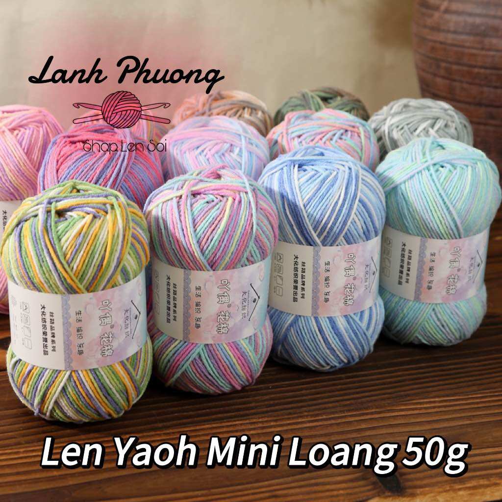 Len Yaoh Loang Đan Móc Khăn, Mũ, Thú Cuộn 50g