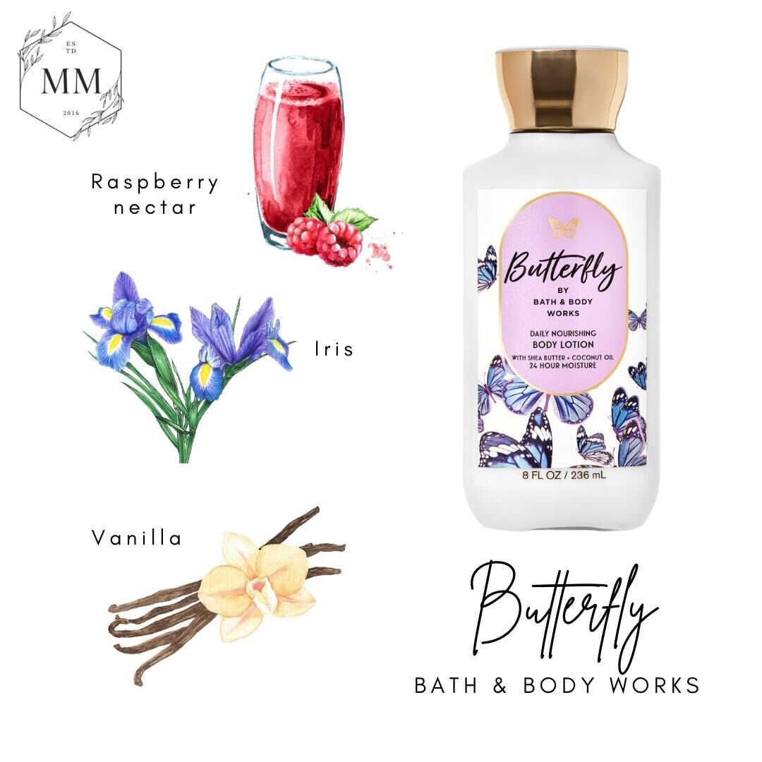 - Bộ sản phẩm xịt thơm cơ thể dưỡng thể Bath & Body Works Body Mist Lotion Butterfly fullsize