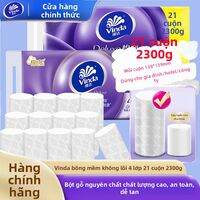 Vinda | Giấy Vệ Sinh Không Lõi Dày 4 Lớp 21 Cuộn