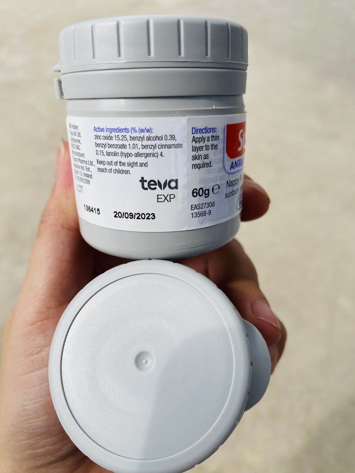 Kem hăm Sudocream 60g cho bé