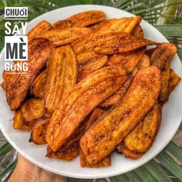 Chuối Sấy Mè Gừng 500gr