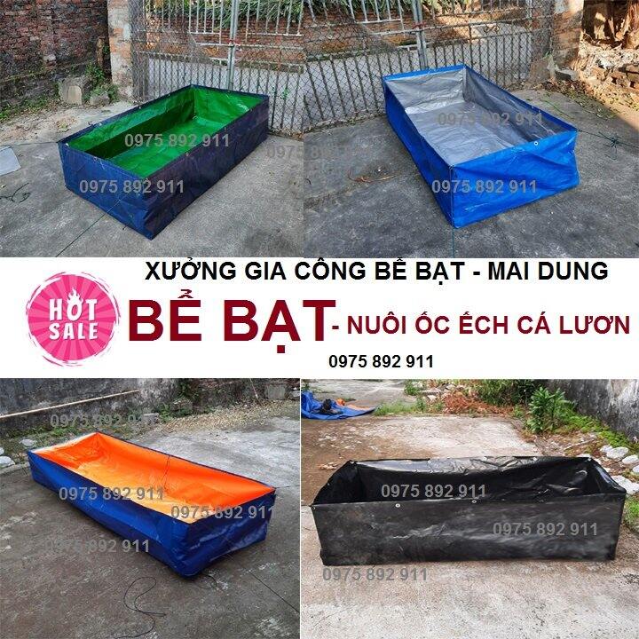Bể bạt nuôi ốc ếch xanh bộ đội - 4x2x05