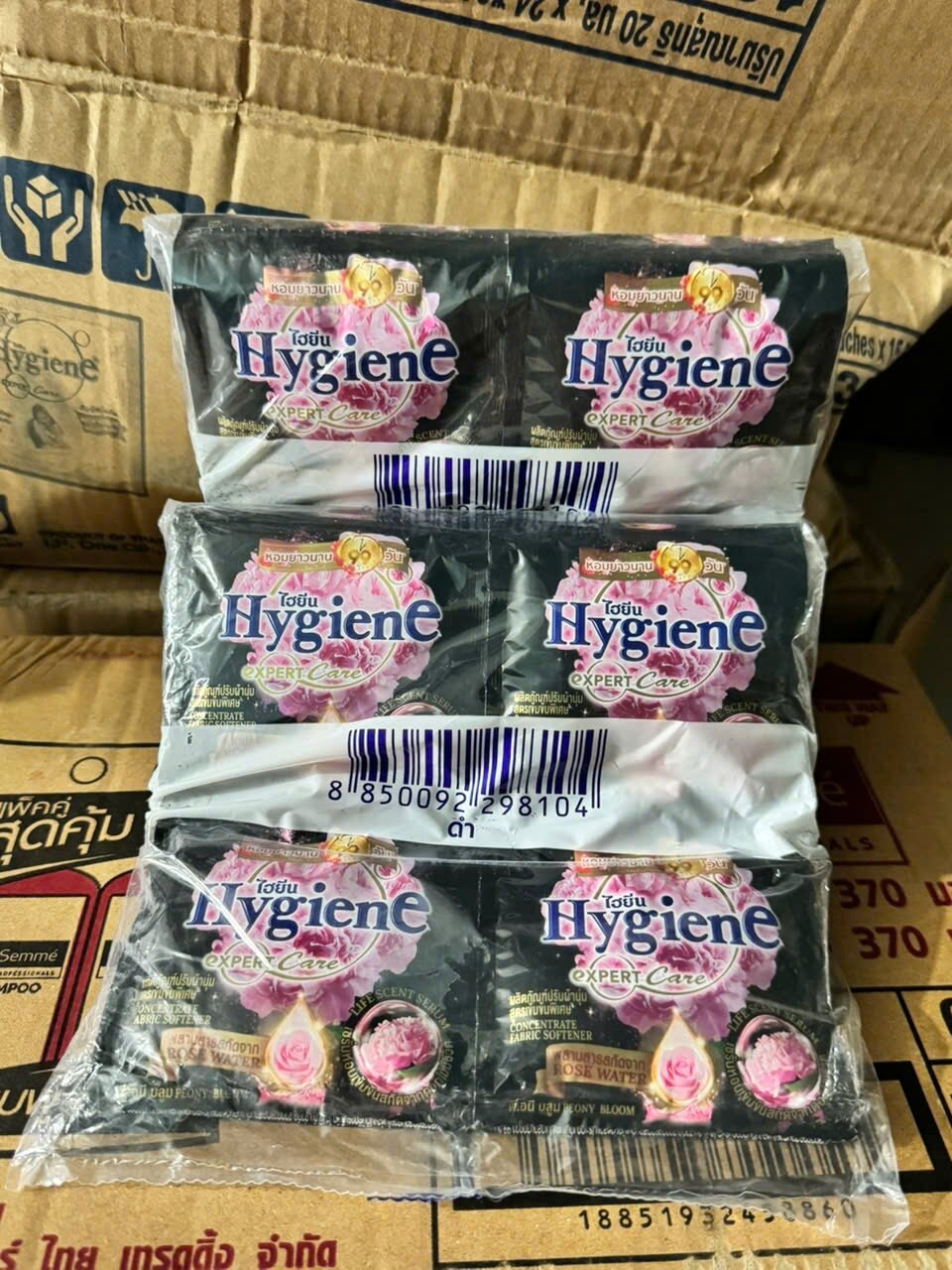 Combo 100 /120 Gói Nước xả vải Hygiene thái lan - chữ việt màu đen