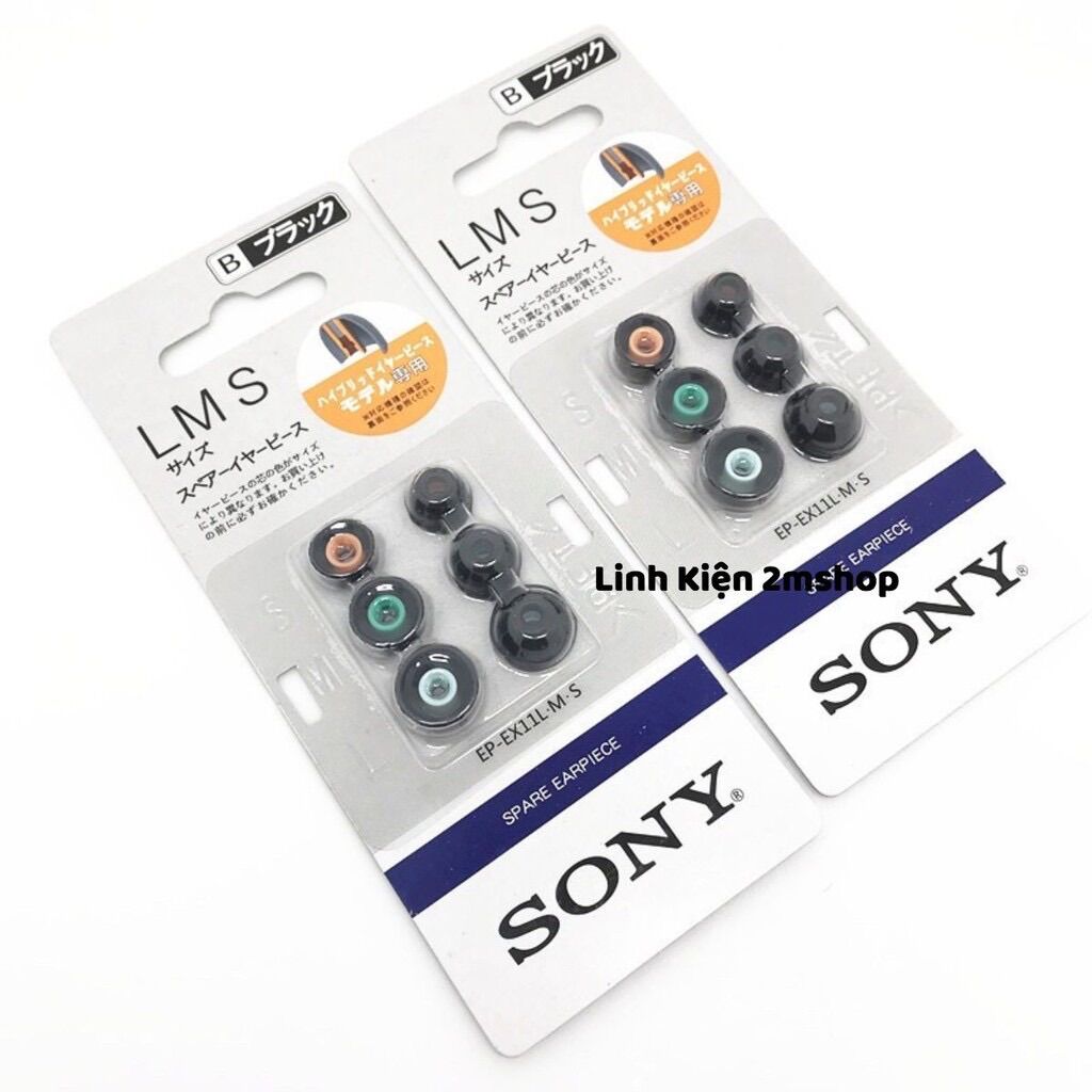 Bộ nút tai nghe sony. 3 cặp nút tai nghe sony. Linh kiện 2Mshop