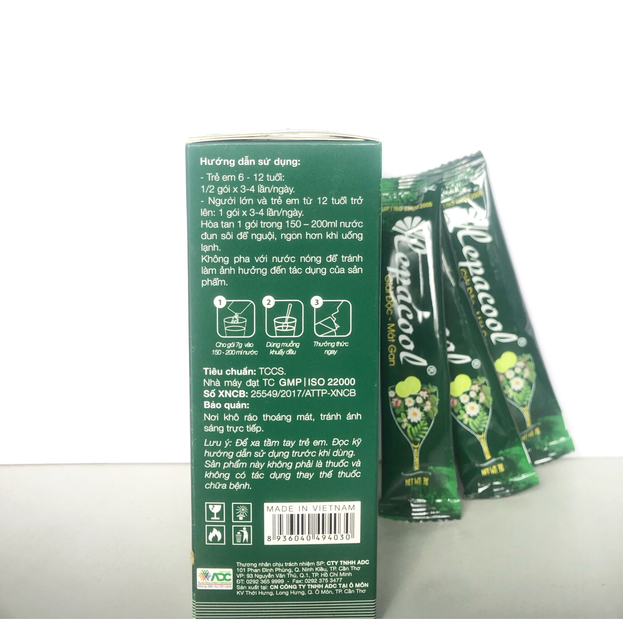 Bột sủi thanh nhiệt - mát gan Hepacool