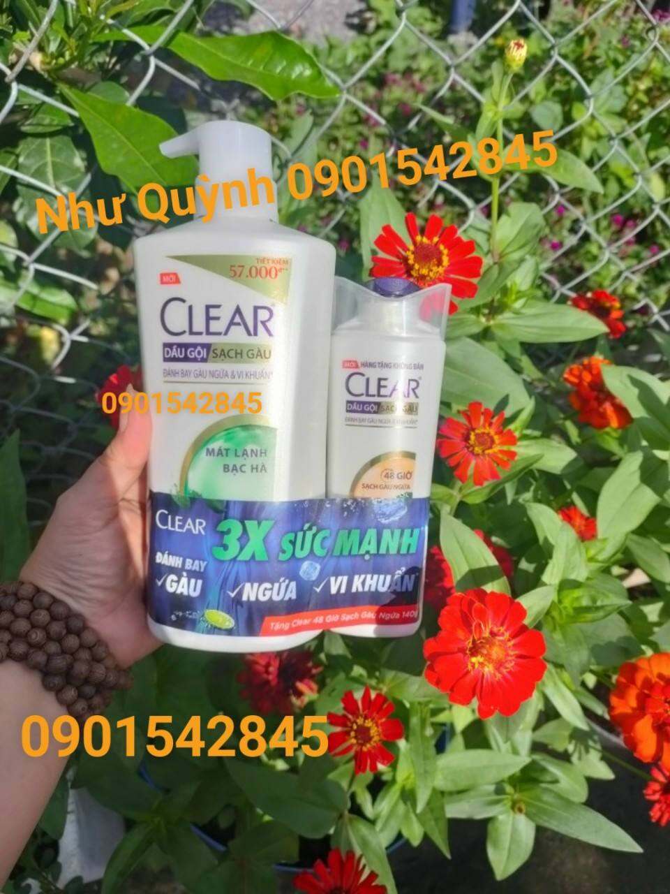 1 chai dầu gội clear bạc hà mát lạnh