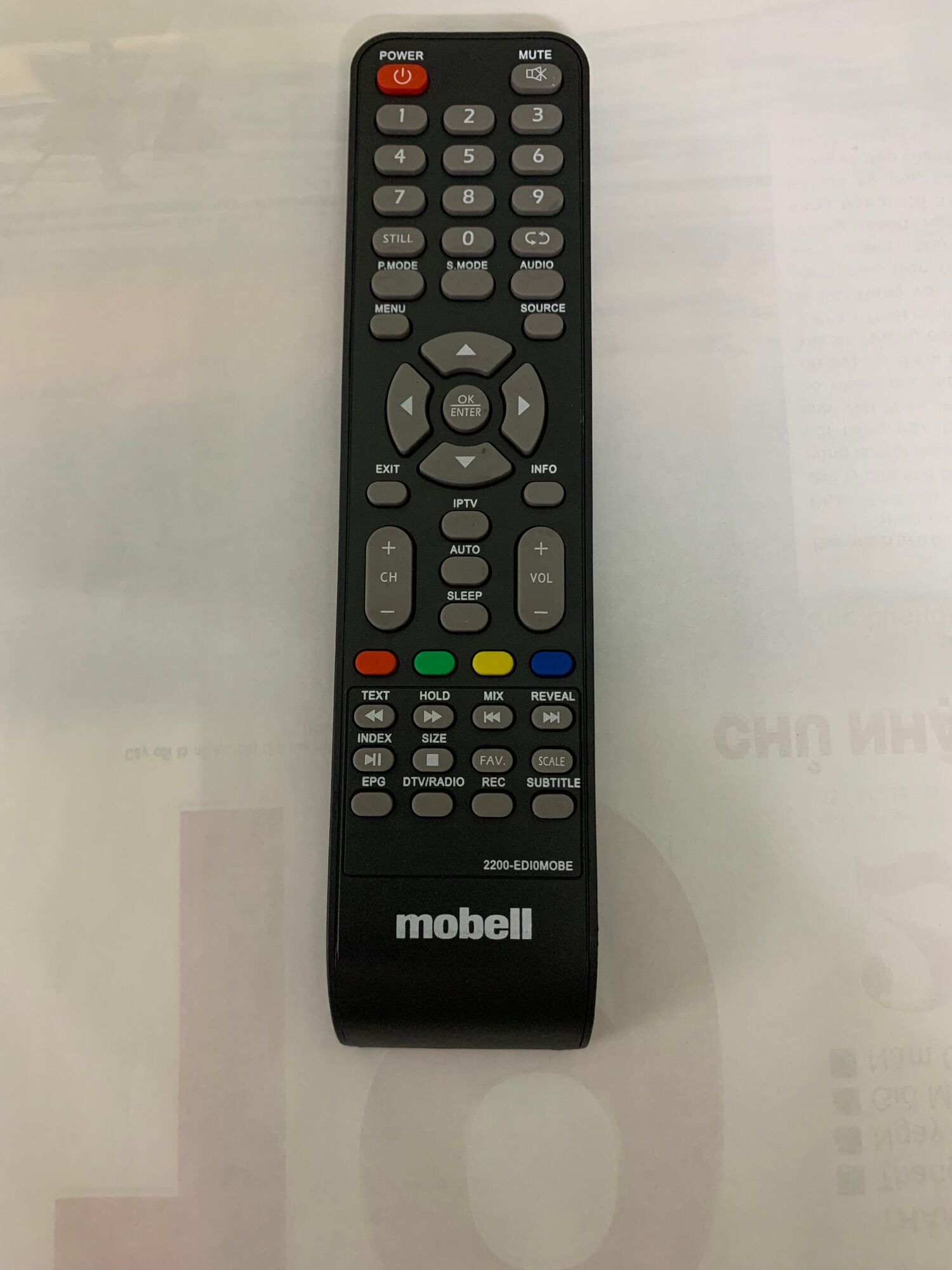 Remote điều khiển tivi lcd Mobell