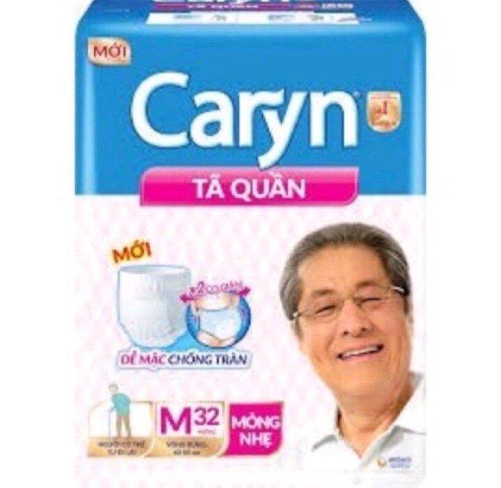 [ Tặng 2 ] Tã quần Caryn người già M32 mỏng nhẹ