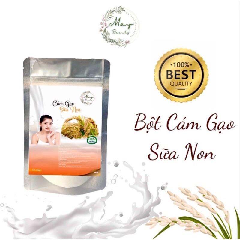 Bột cám gạo sữa non đắp mặt chuẩn mịn 1kg nguyên chất Organic handmade