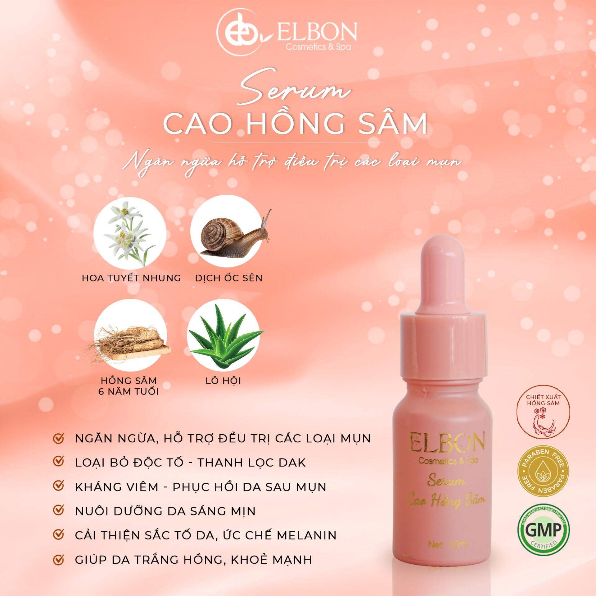 serum  mụn cao hồng sâm