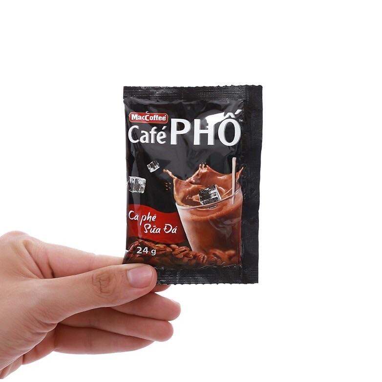 Cà Phê Phố - CÀ PHÊ SỮA ĐÁ  720 gram ( 30 gói x 24 gr)