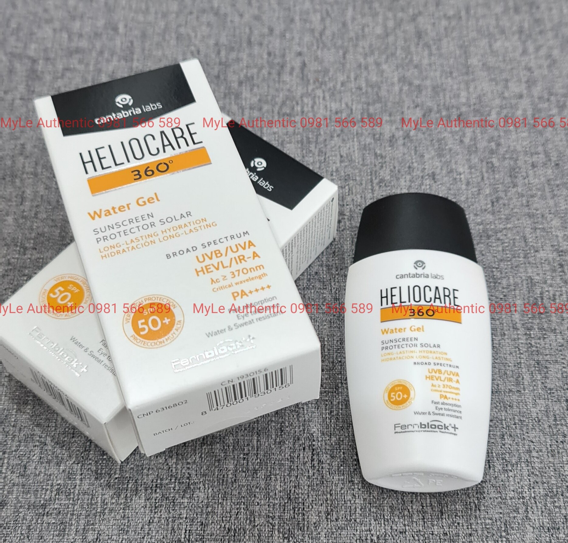 Kem chống nắng Heliocare water gel spf50+ nhập khẩu