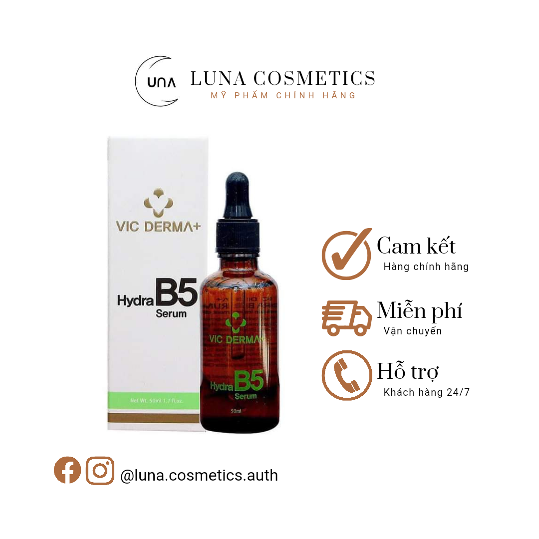 [CHÍNH HÃNG] Tinh Chất Cấp Ẩm Phục Hồi Da Serum Vic Derma Hydra B5