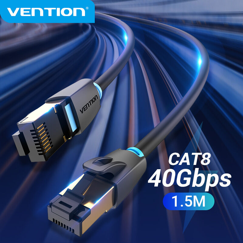 Dây cáp mạng lan Cat8 tốc độ cao 40Gbps - Ethernet Cable SFTP 40Gbps Super Speed RJ45 Network Cable Gold Plated Connector for Router Modem CAT 8 Lan Cable