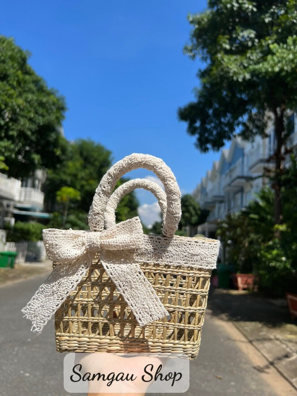 Túi cói chụp hình đi biển đi chơi đi chùa, chụp hình decor xinh xắn cho Mẹ và bé phong cách Vintage đi chơi đi biển, chụp ảnh decor, kiểu dáng siêu đẹp