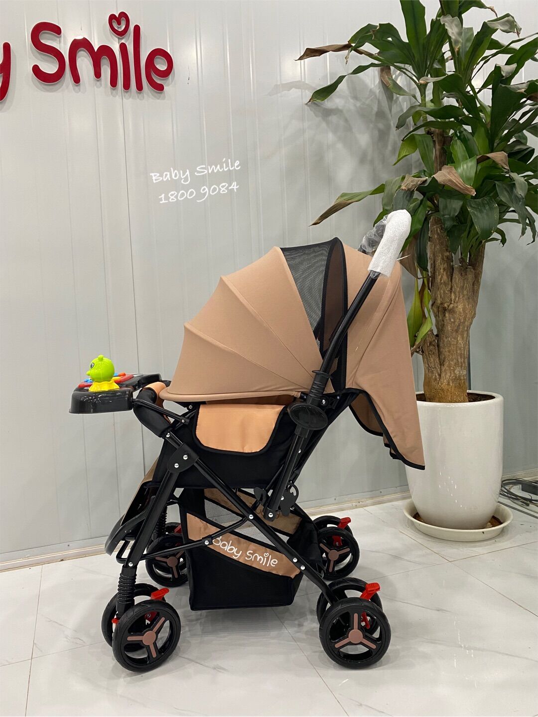 Xe đẩy 2 chiều HT105 khung đen