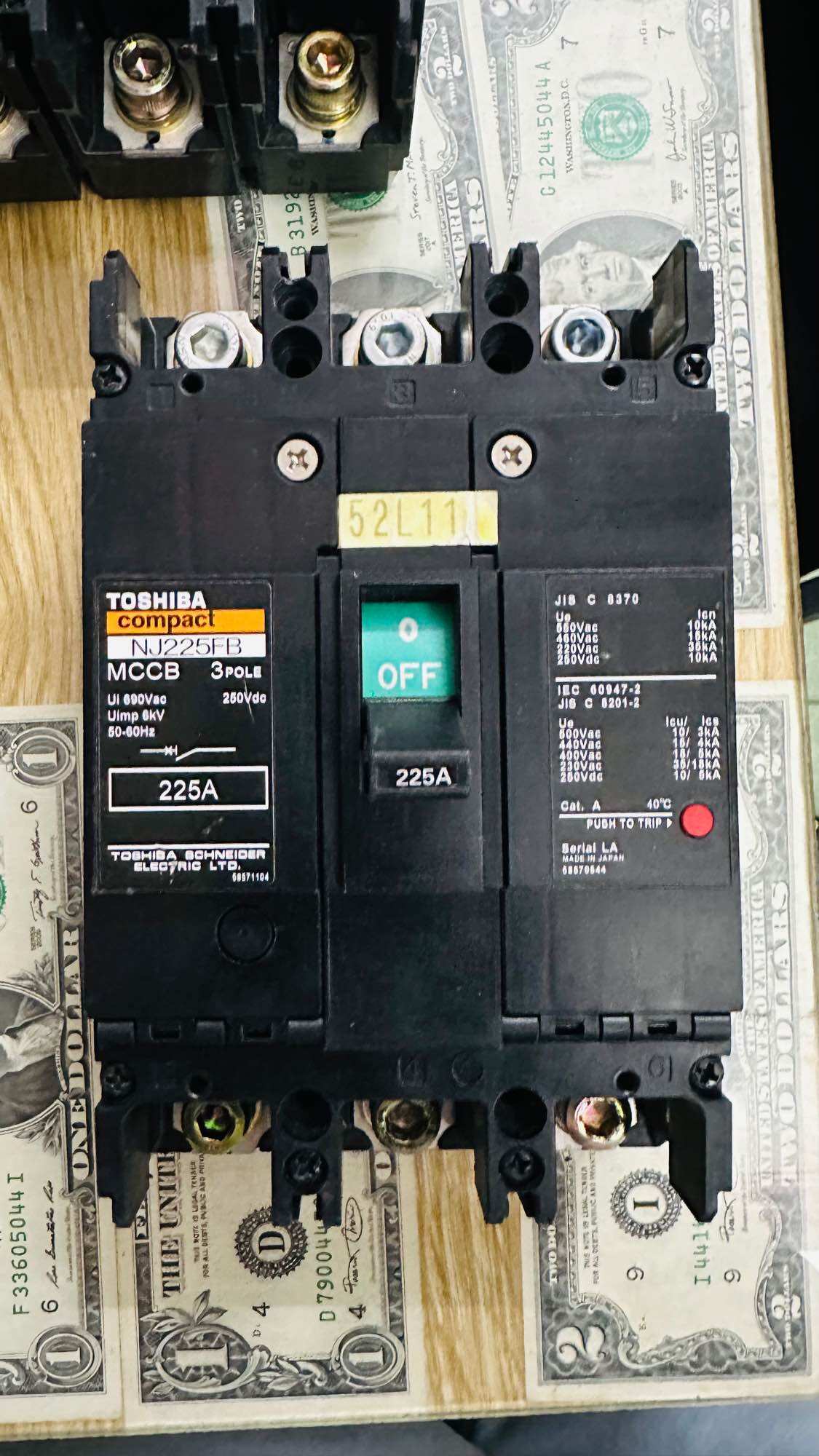 Mccb 3 Phase Mitsubishi, Fuji 125A~225A (Used Japanese Goods - 85-95% New)