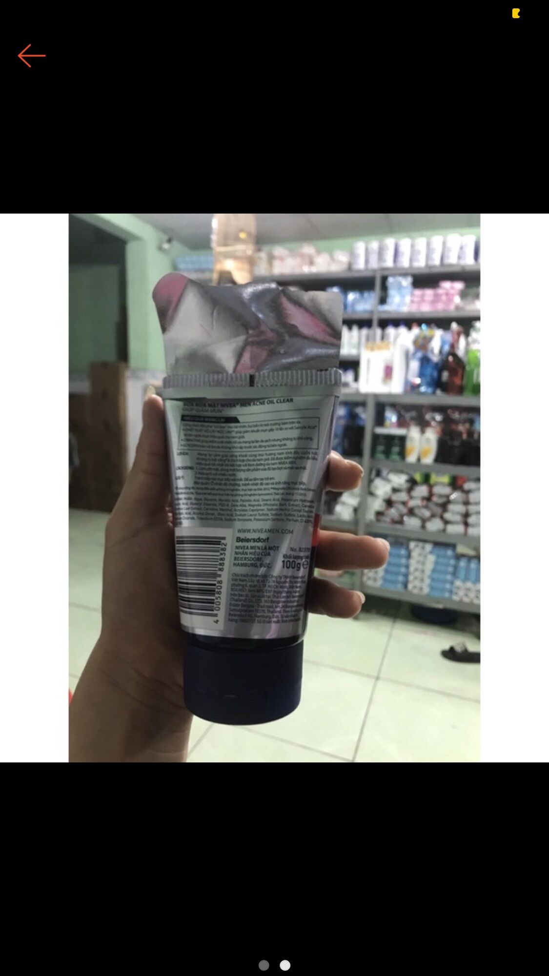 combo 2 Sữa Rửa Mặt Nivea Men ACNE OIL CLEAR 100g