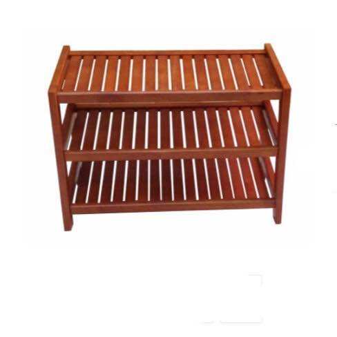 KỆ GIÀY DÉP 3 TẦNG 45CM GỖ CAO SU