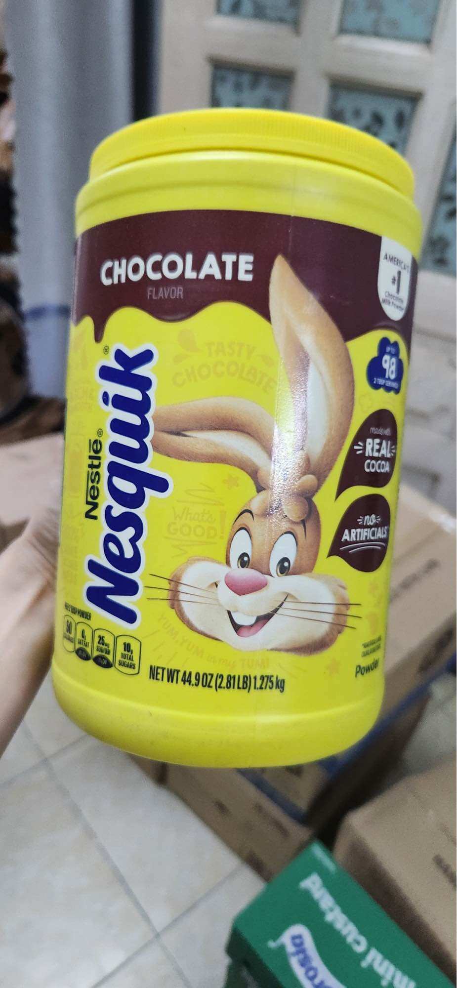 Bột cacao nestle nesquik hộp 1.275kg