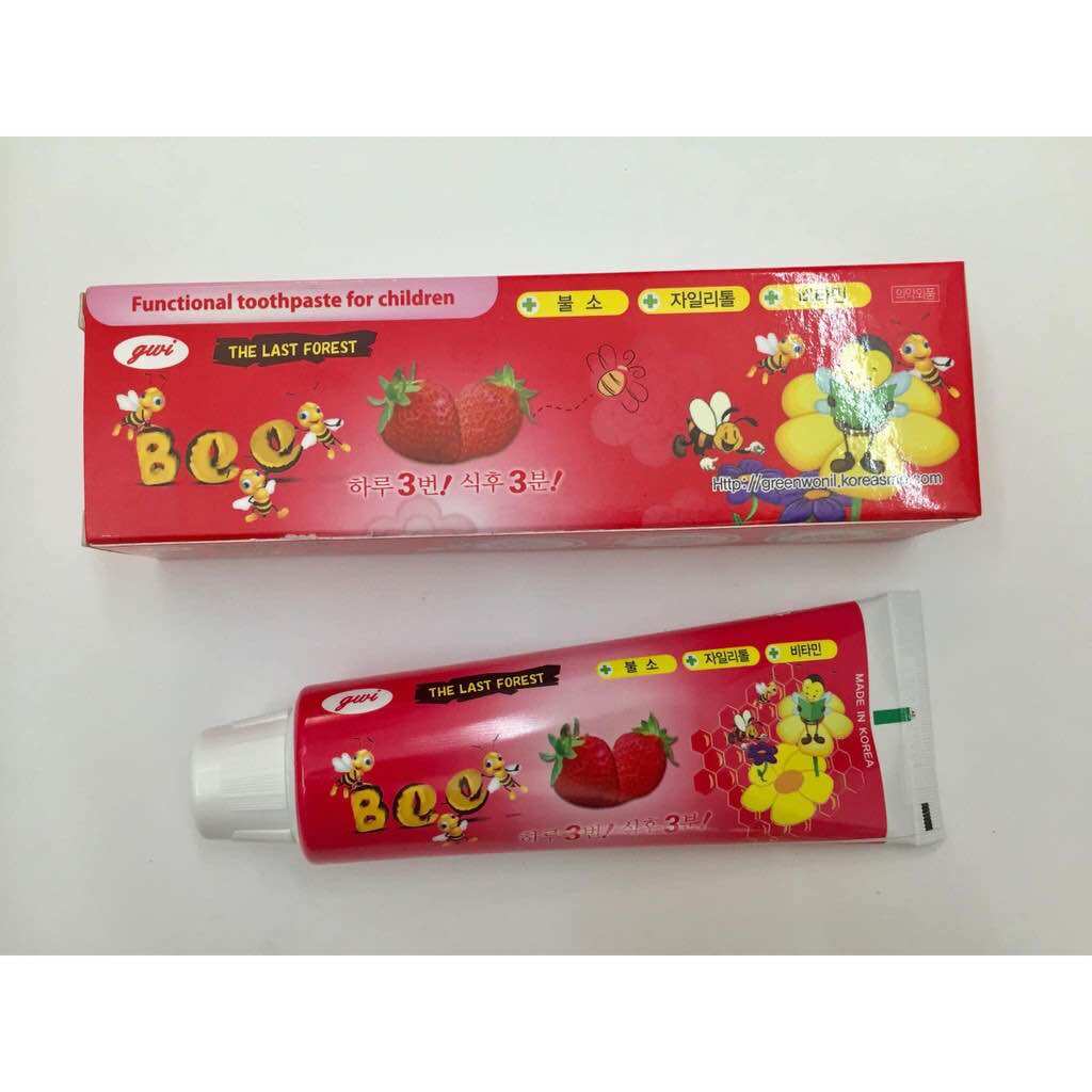 Kem đánh răng trẻ em Bee Kids Hàn Quốc 90g