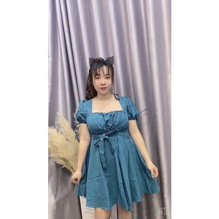 [HCM]Đầm Nơ Lưng #Bigsize 60=>90KG