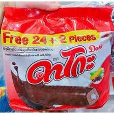Bánh xốp phủ socola nhân kem dako thái lan 264gr