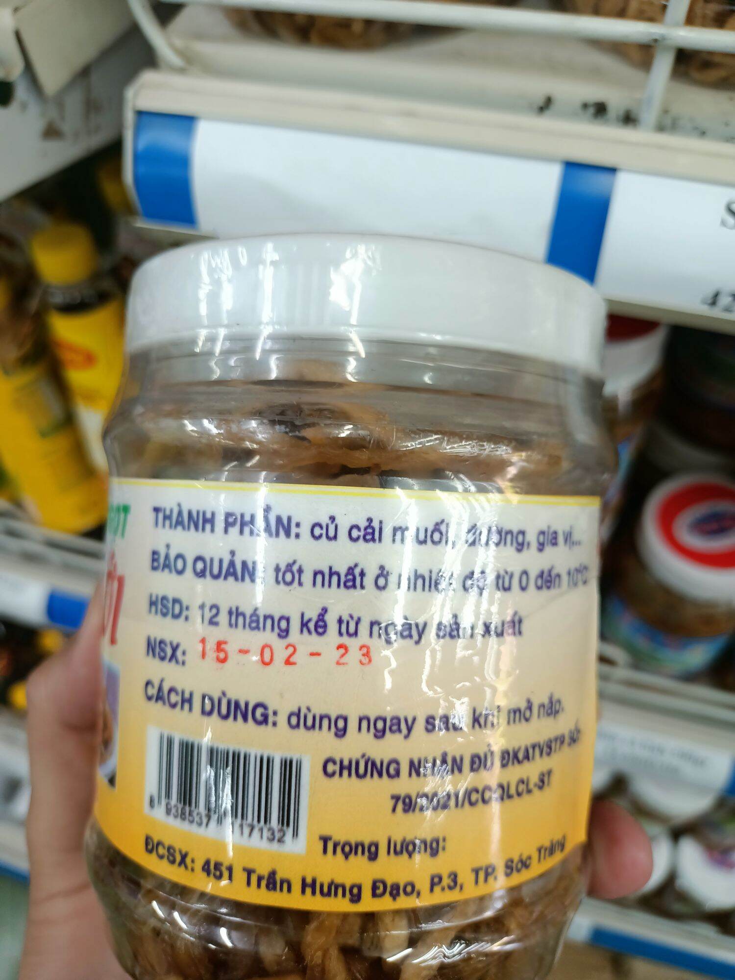 [ĐẶC SẢN SÓC TRĂNG] Xá bấu ngọt. Hộp 500 gram
