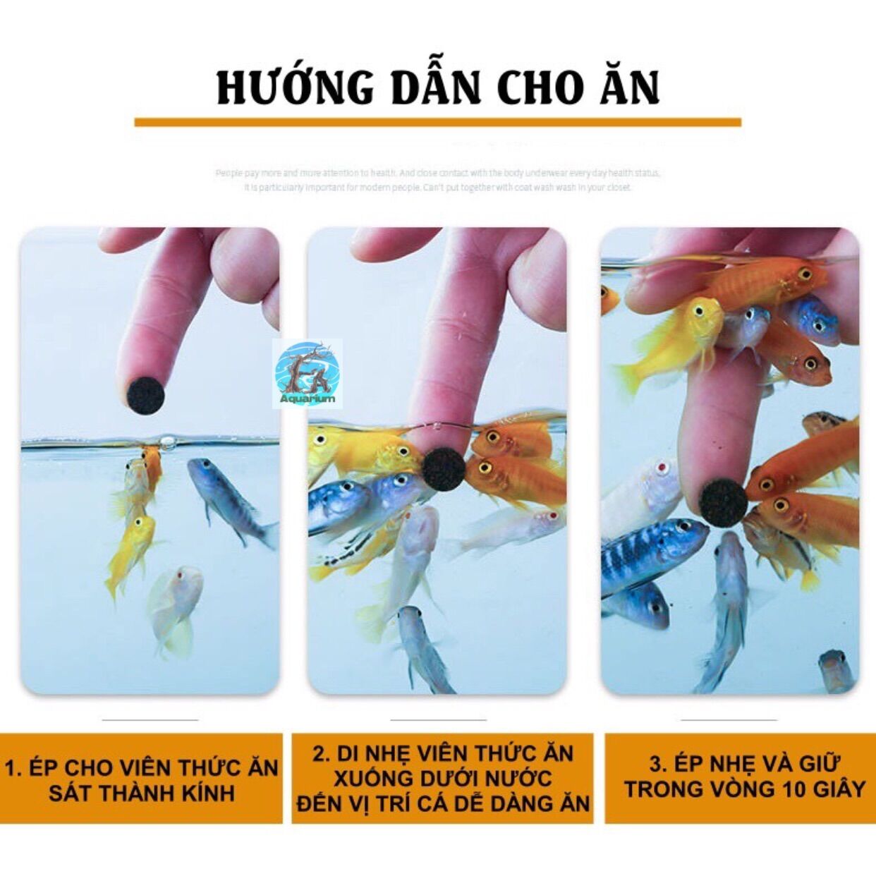 Thức ăn dán kính Fish food cho cá hiệu Sunsun