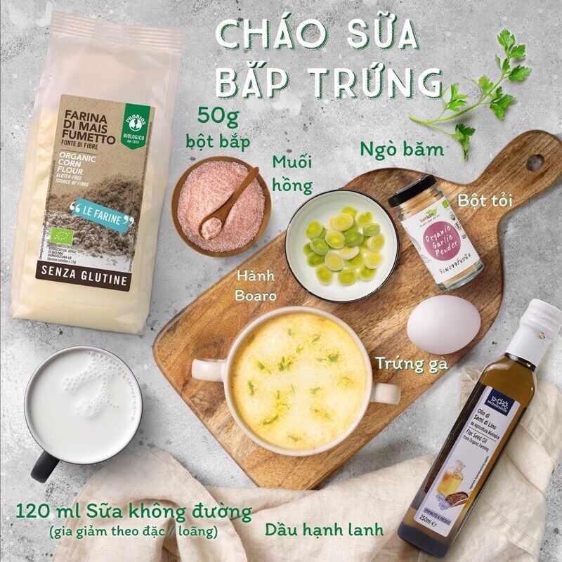 [Tách lẻ 93g] Bột Bắp Hữu Cơ Probios Từ gói 375g - Ý