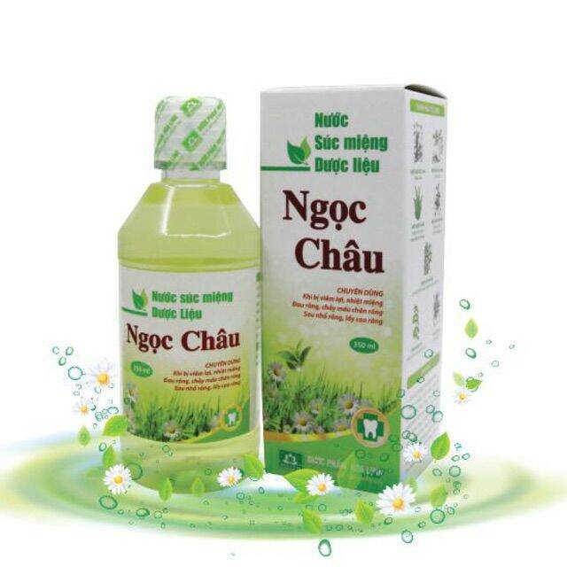 [HCM]Súc Miệng Thảo Dược Ngọc Châu chai 350ml