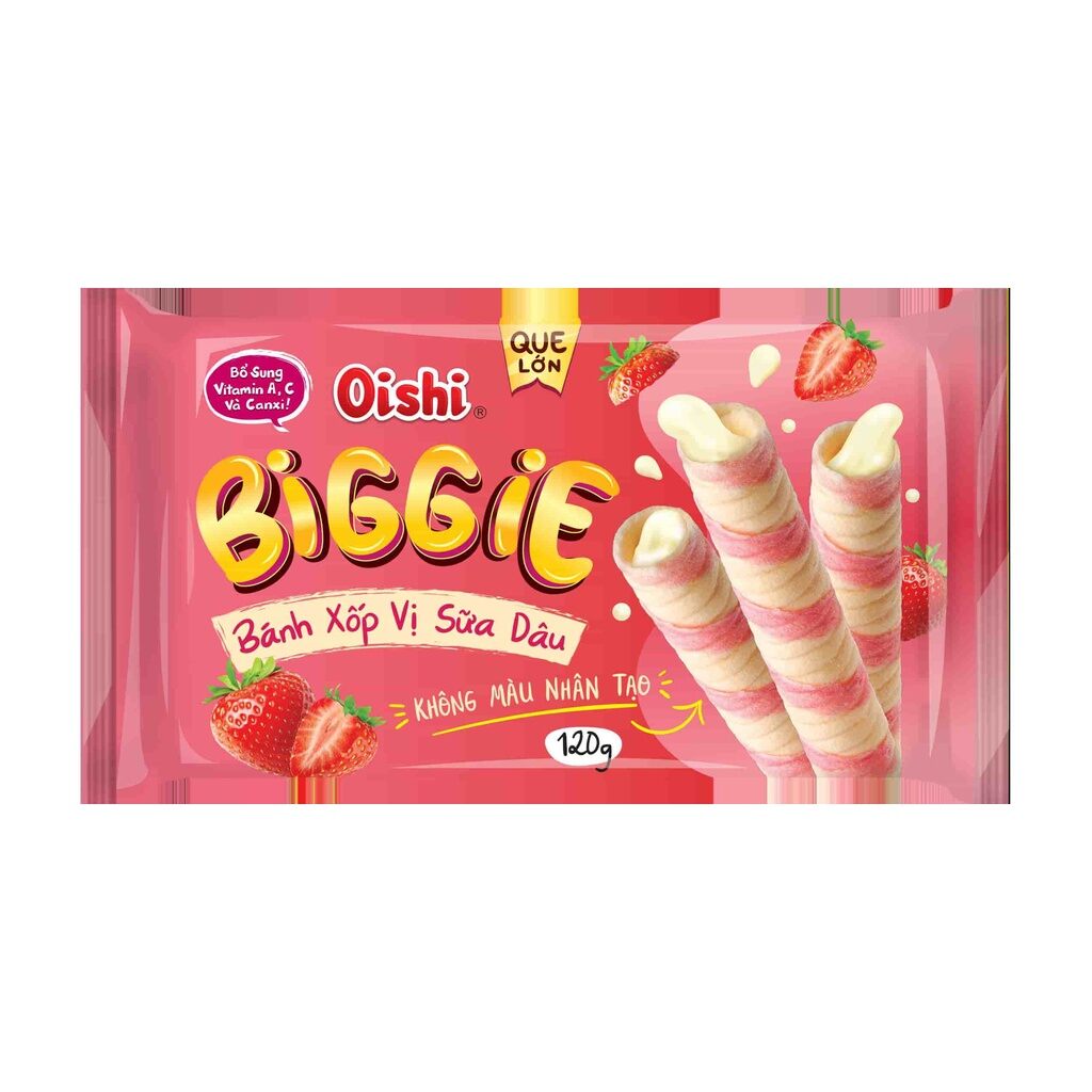 Combo 10 bịch Bánh quế OISHI BIGGIE 45g