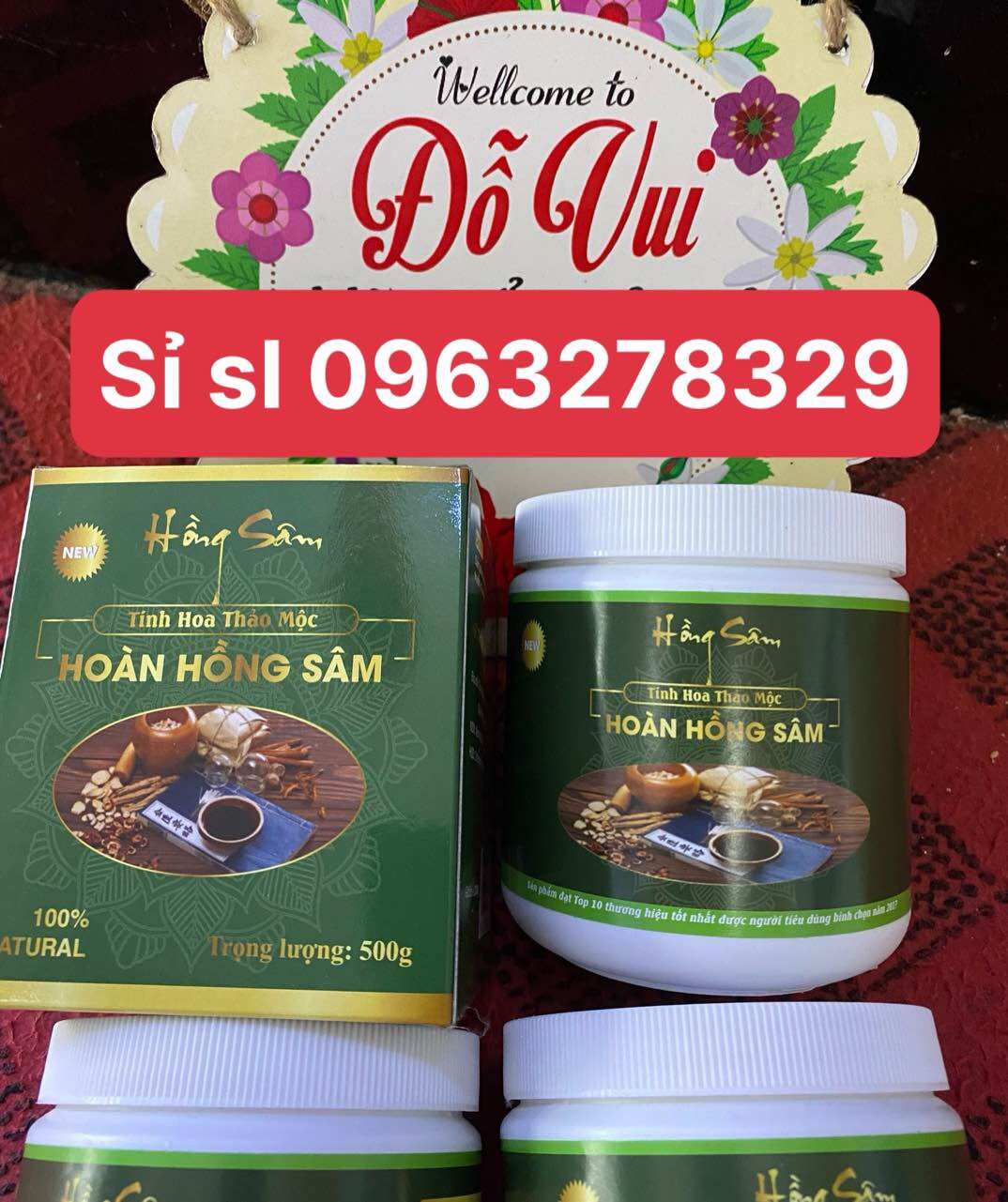 Thảo mộc tăng cân hoàn hồng sâm