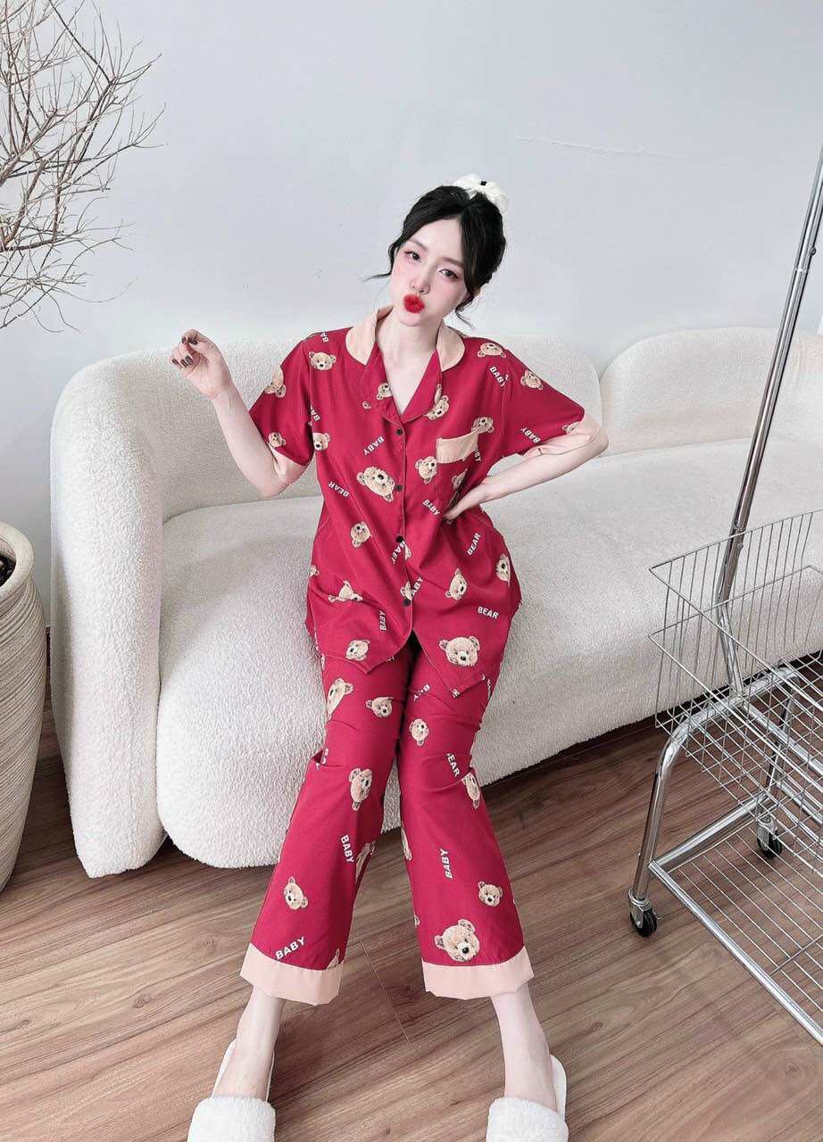 Đồ bộ Lụa Nhật sang trọng Bigsize 50-100kg chất mềm rũ Y