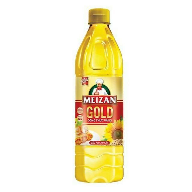 Dầu ăn Meizan Gold chai 1 lít