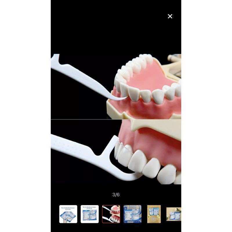 [ Combo 5 gói ] Tăm chỉ kẽ răng gói 50 cái